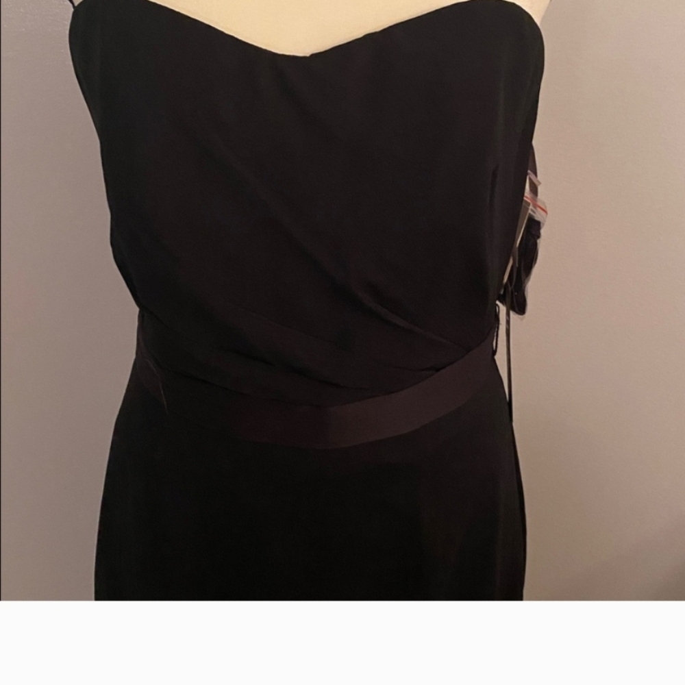 White by Vera Wang Black Lace Strapless Gown Size 8 NWT - Picture 2 of 15
